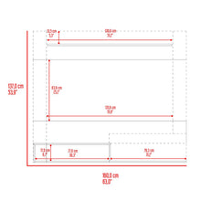Panel de Tv Ascher, Milan y Wengue, con Espacio Para Televisor de Hasta 70"