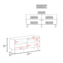 Mesa Para Tv Patrick, Wengue, Para Televisor Hasta 60 Pulgadas ZF