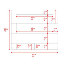 Panel de Tv Beijing, Avellana y Wengue, con espacio para tv 55"