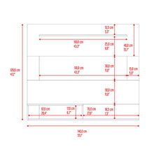 Panel de Tv Beijing, Fresno Europeo y  Azul Kronos, con espacio para tv 55"