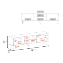 Mesa Para Tv Polaris, Nogal Europeo, para tv de hasta 75 pulgadas ZF