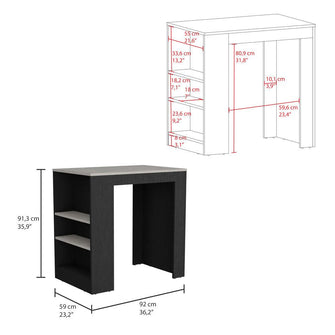 Barra de Cocina Victory, wengue, con Rodachines ZF