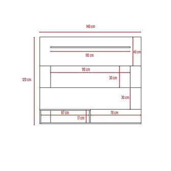 Mueble Multiusos Beijing, Wengue