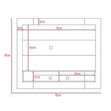 Panel de Tv Joel, Caoba, con Espacio Para Televisor de Hasta 55 Pulgadas