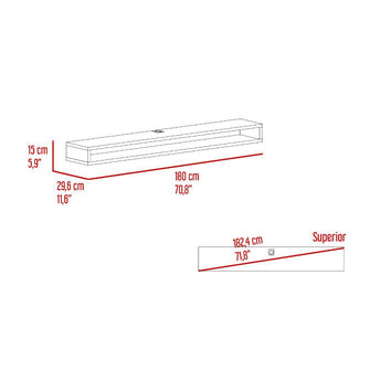 Combo Habitación Vinis, Incluye Closet y Repisa para TV Flotante