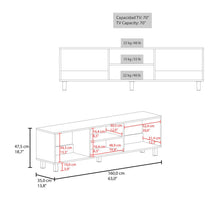 Mesa para TV Tunez Plus, Blanco, hasta 70" pulgadas ZF