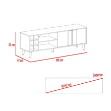 Mesa para Tv Zaragoza, Milan y Capri, con espacio para Televisor de 70"