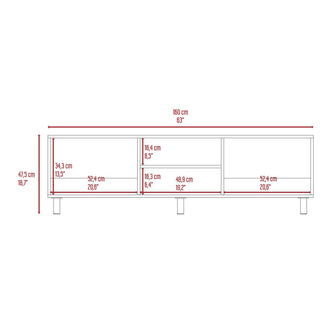 Mesa Para Tv Tunez Gris, Para Televisor Hasta 70 Pulgadas