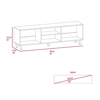 Mesa Para Tv Tunez Gris, Para Televisor Hasta 70 Pulgadas