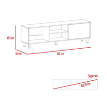 Mesa Para Tv Tunez, Blanco Duqueza, Para Televisor Hasta 70 Pulgadas