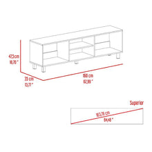 Mesa Para Tv Tunez, Nevado, Para Televisor Hasta 70 Pulgadas