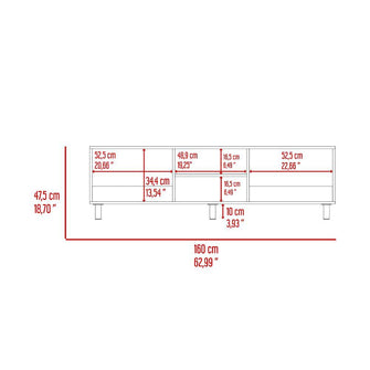 Mesa Para Tv Tunez, Nacar, Para Televisor Hasta 70 Pulgadas