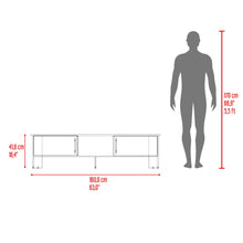 Mesa para TV Dago, Capri/Blanco y Fresno Europeo, para Televisor de hasta 65 Pulgadas