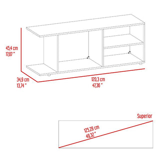 Mesa para TV Wood, Nogal, Para Televisor Hasta 50 Pulgadas