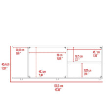 Mesa para TV Wood, Nogal, Para Televisor Hasta 50 Pulgadas