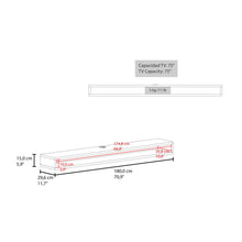 Mesa Para Tv Ralf, Wengue, con patas metálicas y espacio de tv hasta 70 pulgadas