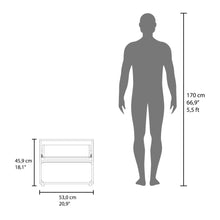 Mesa de Noche Apina, Nogal Europeo, con un cajon de manija ZF