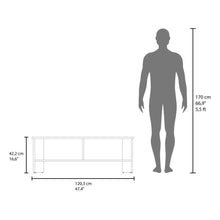 Mesa Para Tv Navi, Nogal Europeo y Blanco, Para Televisor Hasta 55 Pulgadas Con Puerta
