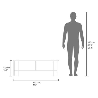 Mesa Para Tv Navi, Nogal Kronos, Para Televisor Hasta 55 Pulgadas ZF