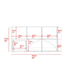 Biblioteca a Piso Bozco, Capri y Fresno Europeo, para ubicar libros y/o juguetes