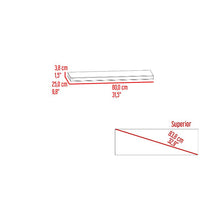 Repisa Flotante Maca, Beige, con espacio para ubicar objetos ------- unidad no se encuentra disponible para su despacho.