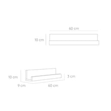 Repisa Julia, Blanco, 60 cm