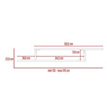 Mesa Para Tv Flotante Dilix, Carbón, con superficie para objetos decorativos