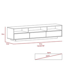 Mesa Para Tv Tonny, Avellana y Wengue, Para Televisor de 90 Pulgadas