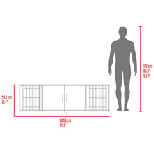 Mesa Para Tv Marron, Nogal Europeo y Wengue, para tv de hasta 70 pulgadas ZF