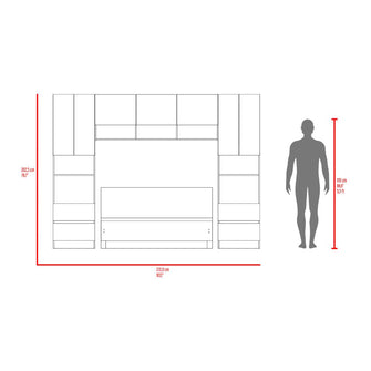 Cama con Closet Deni, Milan y Capri, incluye tendido de tablas y closet con  amplios espacios de almacenamiento