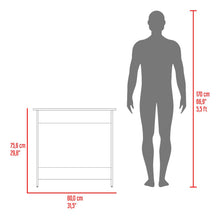 Escritorio Ben Eco, Fresno Europeo, con superficie para objetos decorativos ZF