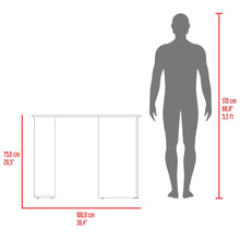 Escritorio Biblioteca Avis, Nogal y Bardolino, con espacio para guardar objetos