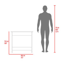 Escritorio Sion, Bardolino, con superficie para objetos decorativos
