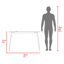 Escritorio Toronto, Milan y Plata Oscuro, con patas metalicas y es de facil instalación