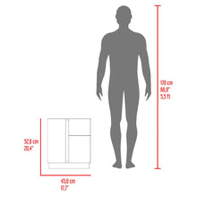 Mesa de Noche Carmi, Fresno Europeo y Blancco Duqueza