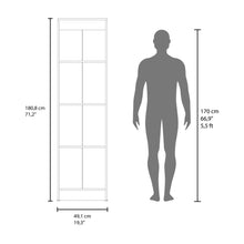 Closet Auxiliar Praga, Blanco Duqueza, incluye espejo y es de facil instalación