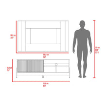 Mesa Para Tv Odell, Milan y Roble Natural, Para Televisor desde 50" a 65"