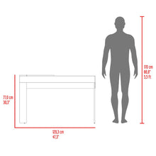 Mueble Tocador Maggie, Blanco Cotta, con espacio para ubicar maquillaje incluye espejo ZF