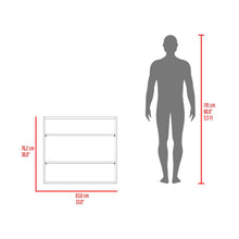 Gabinete de Baño Saray, Blanco Duqueza, con tres entrepaños