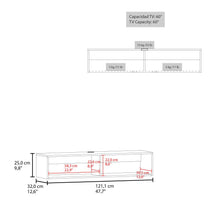 Mesa Para Tv Flotante Rocky, Kronos Blanco, Apto pata TV de hasta 55" ZF