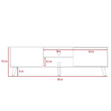Mesa Para Tv Telmo, Avellana, Con Espacio Para Tv Hasta de 80 Pulgadas