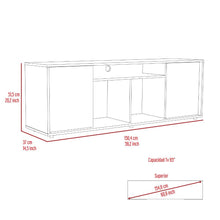 Mesa para TV Panac, Wengue, con puertas abatibles 65" ZF