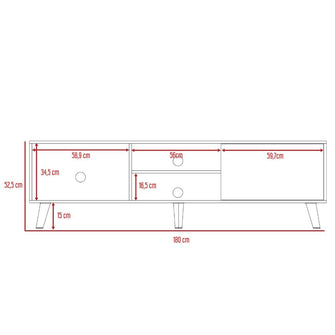 Mesa Para Tv Viena, Chocolate, Para Televisor de 70 Pulgadas