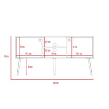 Mesa Para Tv Valencia, Nogal, con Espacio Para Tv de Hasta 60 Pulgadas