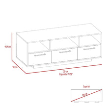 Mesa Para Tv Wema, Wengue y Chocolate, con Espacio Para Televisor y varios entrepaños