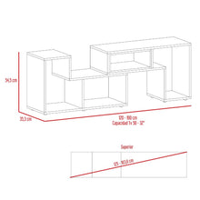 Mesa Para Tv Ascher Beige y Blanco Para Televisor de 50 Pulgadas