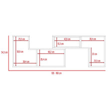 Mesa Para Tv Ascher, Cobre, con Espacio Para Televisor de Hasta 50 Pulgadas