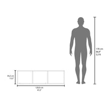 Gabinete Superior de Oficina Saharan, Fresno Europeo y Blanco, con compartimientos para mantener cerca archivos ZF