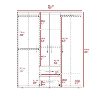 Combo Habitación Clarin, Incluye Closet y Cabecero