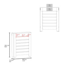 Cubierta para Radiador Mistral, Blanco Duqueza y Fresno Europeo, cuenta con espacio para colocar objetos decorativos ZF